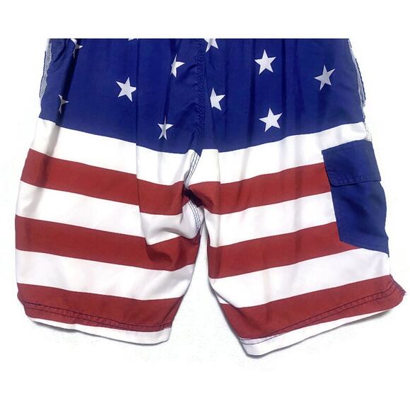 Bioworld Board Shorts Swim Suit Men's Large Stars and Stripes Patriotic - Picture 7 of 7